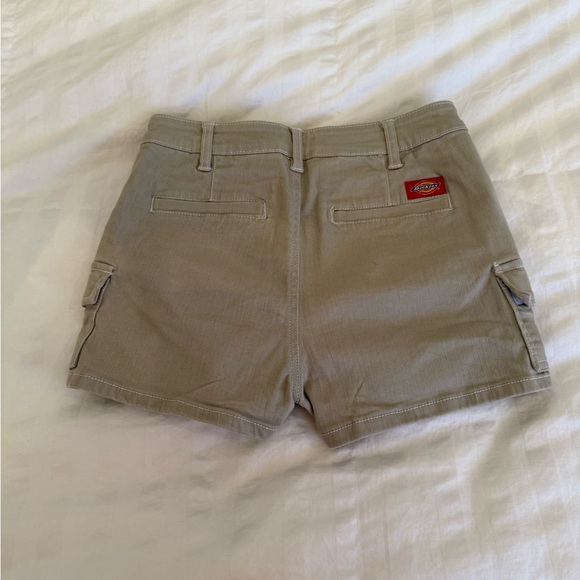 Dickies Women's Khaki Cargo Shorts - Picture 2 of 3